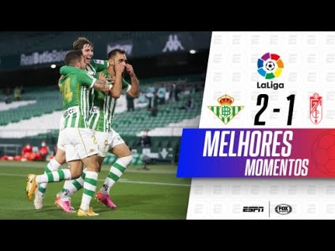 NOS ÚLTIMOS MINUTOS! Melhores momentos de Real Betis 2 x 1 Granada em LaLiga