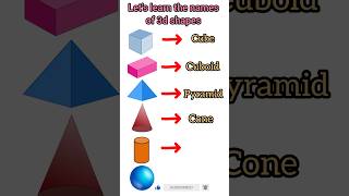 3d shapes name in english #vocabulary #upbeelearnenglish #shortsyoutube #3dshapes #shorts #english