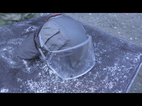 LShZ-2DTM "Vulcan" and LShZ-2DT Russian helmet ballistic test - Spaceball Spetsnaz