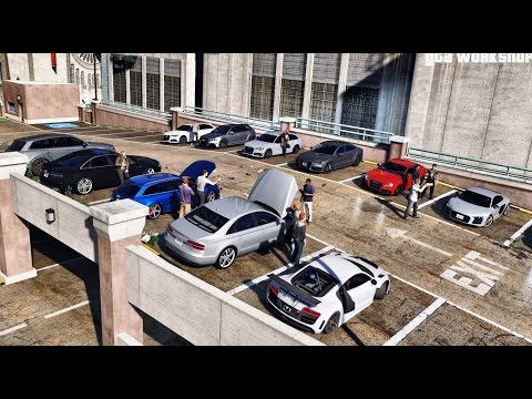 GTA V Audi Car Meet Up with Real Cars MODs! - "GTA 5 PC Mods" | ENB PC - 60 FPSvip