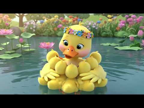 Alle meine Entchen 🦆 Deutsches Kinderlied | 3D Animation | Klassisches Lied zum Mitsingen