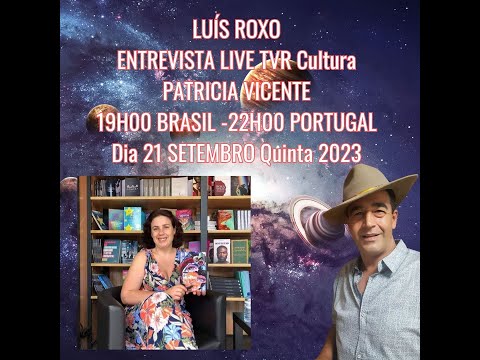 📕LUIS ROXO LIVE PATRICIA VICENTE - LIVRO: A ALMA EM PALAVRAS