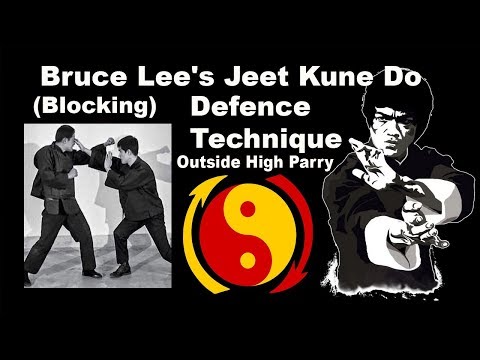 Bruce Lee's Jeet Kune Do Defence System (Blocking) Technique The  Outside High Parry in [Hindi]