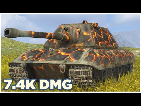 E 100 • 7.4K damage • WoT Blitz