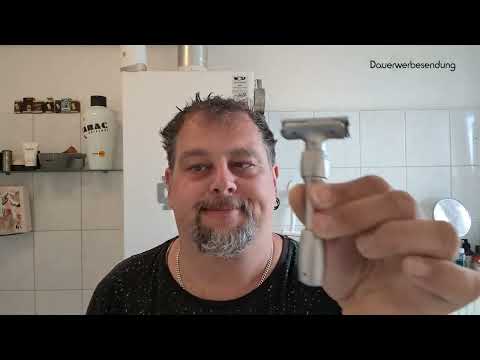 A vision – enough to make you cry – Klaus shaves