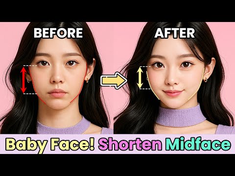 💖 Baby Face Look Instantly! Shorten Long Midface & Get Youthful Cheek Lift