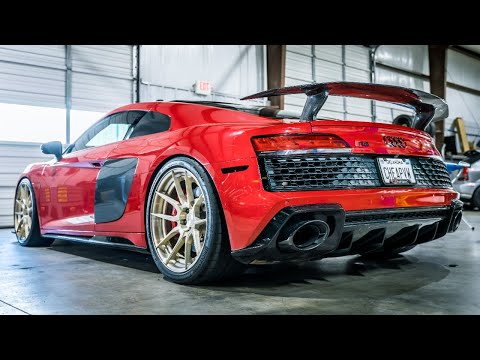AUDI R8 V10 Carbon Fiber Wing INSTALL! | Vorsteiner