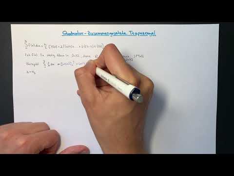 Quadratur - Zusammengesetzte Trapetzregel | Numerik