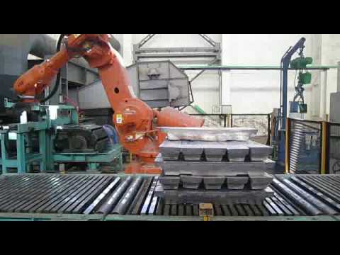 Lead ingot/aluminium ingot/zinc ingot palletizing robot