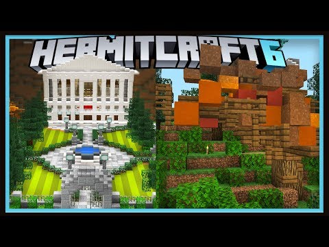 Hermitcraft Season 6: First landscaping Job & New TREE design!   (Minecraft 1.13.1 survival  Ep.34)