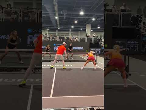 Ben Johns with an incredible one-handed backhand pickleball winner 💪