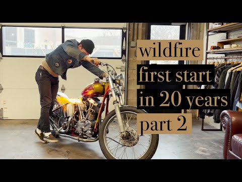 Wildfire | PART 2 | 1965 Harley-Davidson Survivor Chopper First Start in 20 Years