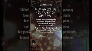 Download lagu Surat Ali Imran 102: Jangan Mati Kecuali Dalam Keadaan Muslim #petikanayatalquran mp3