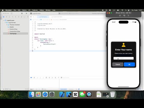 How to Create a Custom Alert in SwiftUI with Text Input and Stunning Design!