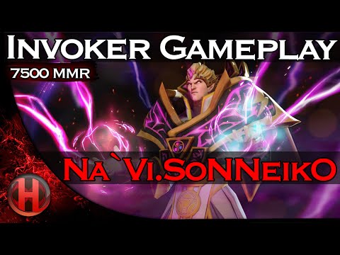 ! Na`Vi SoNNeikO ! 7500MMR Sick Invoker Gameplay Dota 2