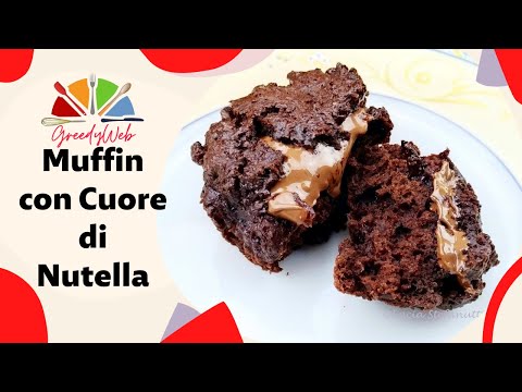 RICETTA Muffin con Cuore di Nutella SENZA IMPASTARE scopri la ricetta