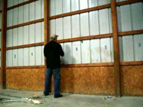 Removing pole barn siding