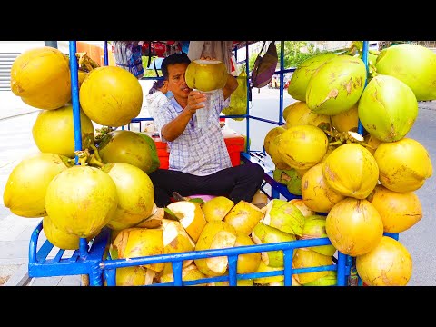 Amazing Coconut Cutting Skills | Fruit Cutting | Cambodian Street Food