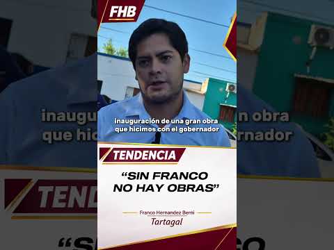 Sin Franco no hay obras. Una mirada sobre la importancia #francoconvos #tartagal #salta