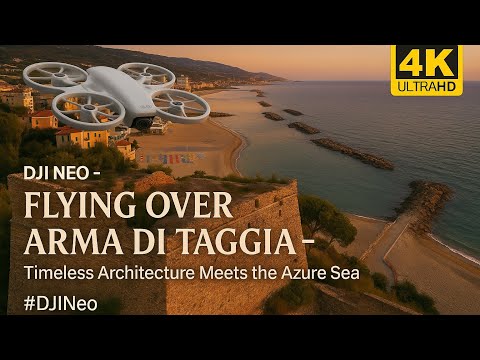 DJI NEO - “Flying Over Arma di Taggia – Timeless Architecture Meets the Azure Sea”