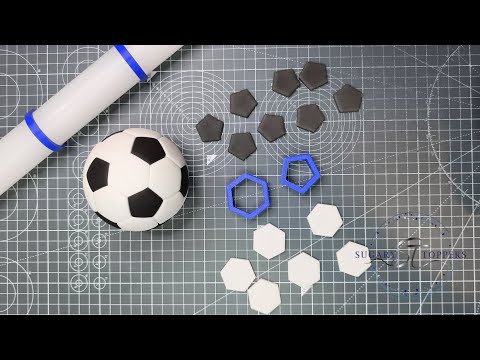How to Make a Football Cake Topper with 3D Cutters | Perfect Fit for Polystyrene Balls