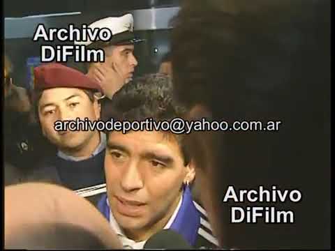Parte Diego Maradona junto a la Seleccion Argentina para el Mundial - DiFilm 1994 BC-0211