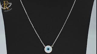 Sterling Silver 925 Evil Eye Necklace