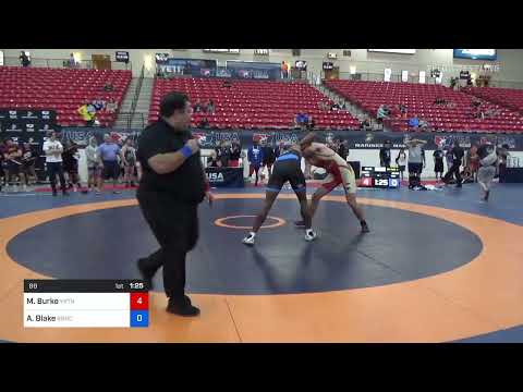 88 Lbs Rr Rnd 3 - Michael Burke, Yorktown Wrestling Club Vs Andre Blake, Bronco Wrestling Club 403