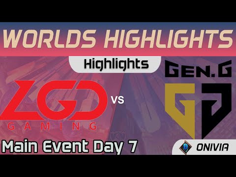 LGD vs GEN Highlights Day 7 Worlds 2020 Main Event LGD Gaming vs Gen G by Onivia