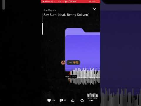 Benny Soliven x Joe Maynor - Say Sum (Official Song)