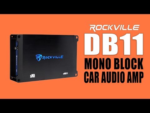 DEMO Rockville dB11 350 watts Car Audio Amplifier w Kicker Subs