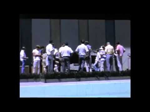 The Beach Boys, Righteous Brother, and Dino Desi and Billy setting up at the Hollywood Bowl 1965