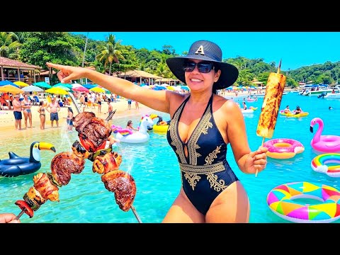Comida mais BARATA na Praia de MADRE DE DEUS na Bahia 