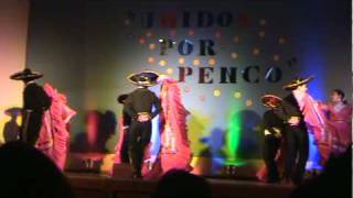 preview picture of video 'Mexico, Encuentro de Danzas Colegio el Refugio Unidos por Penco.'