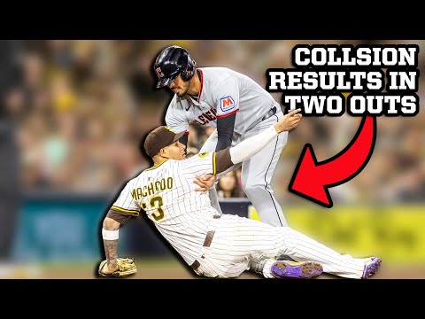 Collision with Manny Machado results in two outs despite everyone asking for a balk, a breakdown