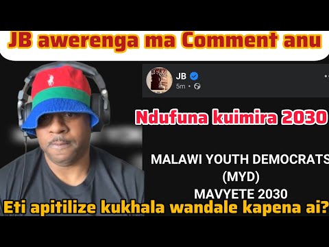 Jb Wayambitsa Chipani chake koma inuyo mukuona kuti nzabwino kapena asiye ataya nthawi?