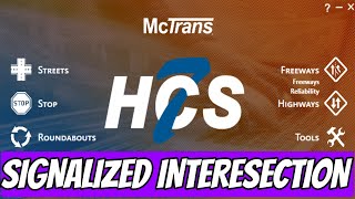How to Analyze Signalized Intersection in Highway Capacity Software HCS
