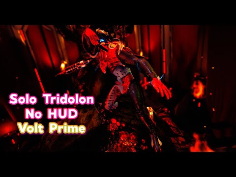 Warframe: Solo Tridolon | No HUD | Volt Prime