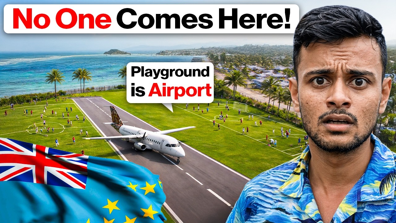 Inside Tuvalu: Runway is a stadium Here 🇹🇻