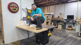 DIY - Floating Table Saw Outfeed Table