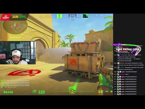 twitch chat reacts to Hiko crazy ace! (CS2)