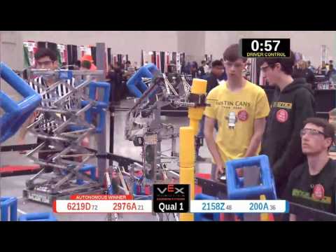 2015 VRC Arts Q1 - 6219D 2976A vs 2158Z 200A - 58 to 52 - VEX Worlds 2015 - Arts Division
