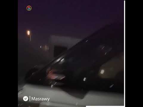 فيديو يرصد حالة سيارة الإعلامي عمرو أديب بعد حادث وصلة دهشور