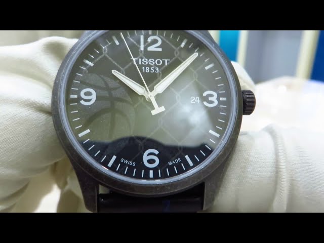 ساعة تيسو جنت 3X3 ستريت كوارتز رجالية مع سوار اضاف...