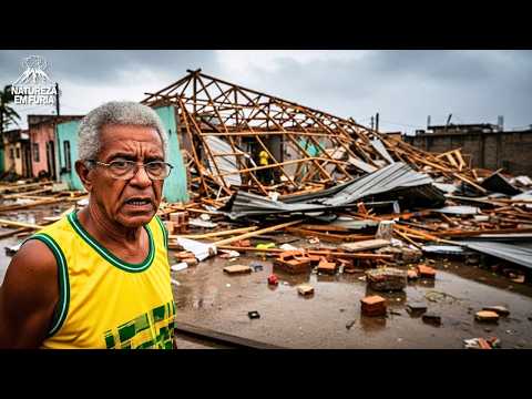SHOCKING in Brazil! The wind swept everything away in Colatina.