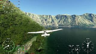 Microsoft Flight Simulator #13. Montenegro. Tivat, Sweti Dorde, Kotor, Budva, Pòdgorica
