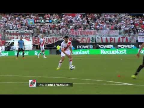 Gol de Vangioni. River 1 - Belgrano 0. Fecha 12. Torneo Primera División 2014. FPT