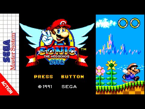 Mario in Sonic The Hedgehog (SMS) Romhack