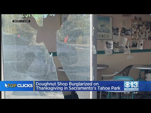 Doughnut Shop Burglarized On Thanksgiving In Sacramento