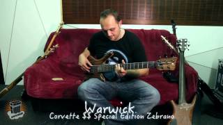 Video thumbnail for Warwick Corvette $$ Special Edition Zebrano by AmpsOnAir
